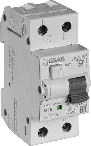 GSAB Elektrotechnik FI-LS-Kombination B16A 2-pol. 30mA FILS2B16-30