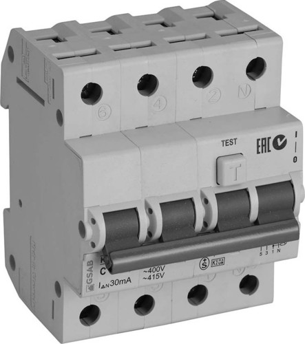 GSAB Elektrotechnik FI-LS-Kombination C16 3pol+N 30mA FILS4C1630