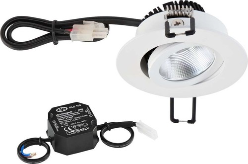 EVN Lichttechnik LED-Deckeneinbauleuchte 3000K 230V IP20 PC20N90102 weiß