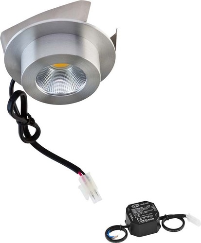 EVN Lichttechnik LED-Deckeneinbauleuchte 3000K 230V IP20 PC23N61402 alu