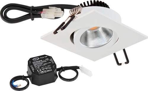 EVN Lichttechnik LED-Deckeneinbauleuchte 3000K 230V IP20 PC24N90102 weiß