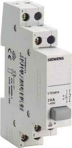 Siemens Dig.Industr. Taster 1S/1Ö 20A Grau 5TE4810