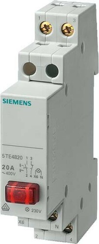 Siemens Dig.Industr. Taster 1S,1Ö,20A,rot,230V 5TE4820