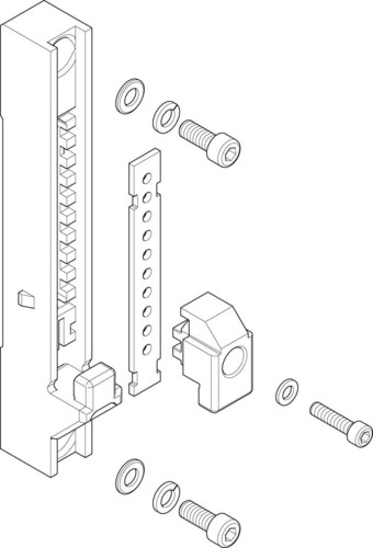 ABN Sammelschienen-Träger 1-polig 185mm FST901N10 (VE10)