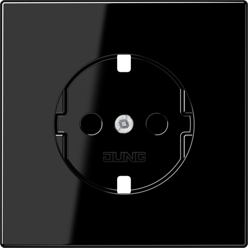 Jung Zentralplatte f. SCHUKO-Steckdose LS 1520 KIPL SW