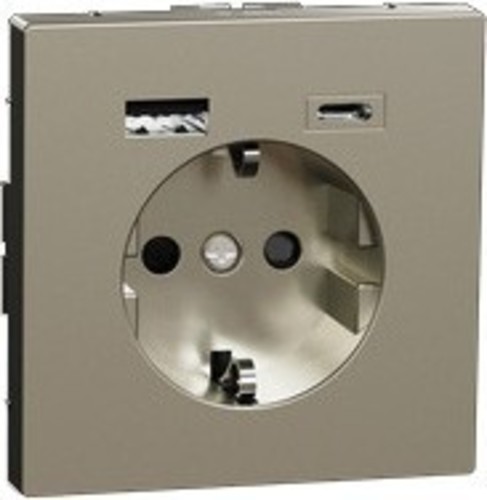 Merten Schuko Steckdose mit USB Ladegerät MEG2367-6036