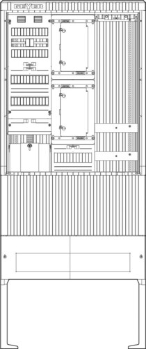 ABN Zähleranschlusssäule 2 ZPAPZ Leerpl. 4pol SZ207ZL2403A