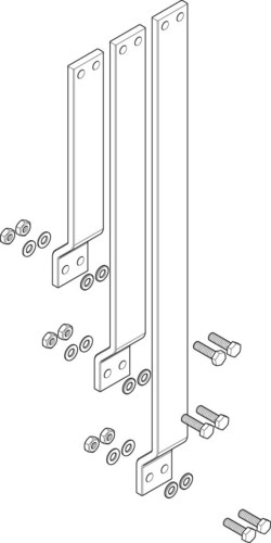 ABN Verbindungsschienensatz 3-polig CU 50x10mm XAS970SE