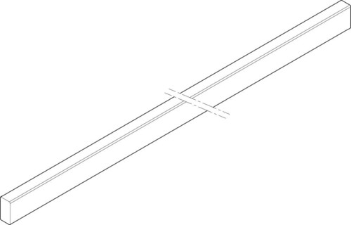 ABN Cu-Schiene 2RE 20x10x295mm XCUS122