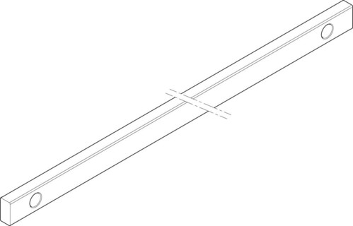 ABN Cu-Schiene 1FB 20x10x335mm XCUW121B