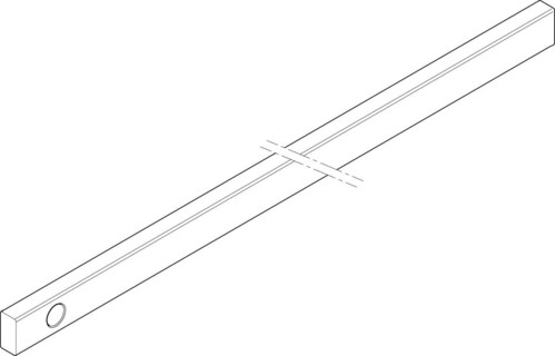 ABN Cu-Schiene 1FB 20x10x198mm XCUW121K