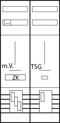 ABN Zählerplatz 3Pkt 1Z 1T NH00 Z27910Z