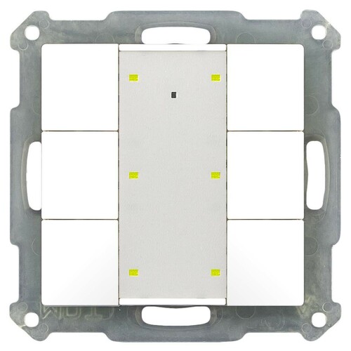 MDT technologies Taster 55 Plus 6-fach reinweiß/glänzend BE-TA55P6.G1