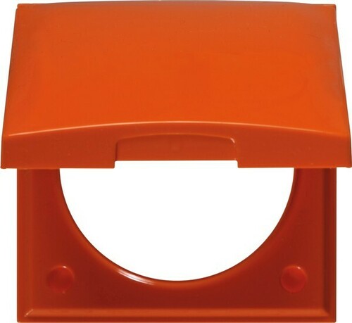 Berker Rahmen 1-fach m Klappdeckel ITG Flow orange 918282574