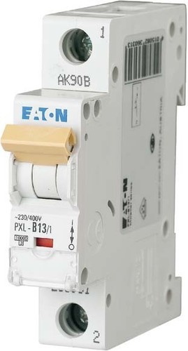 Eaton LS-Schalter m.Beschrift. B 13A, 1p PXL-B13/1