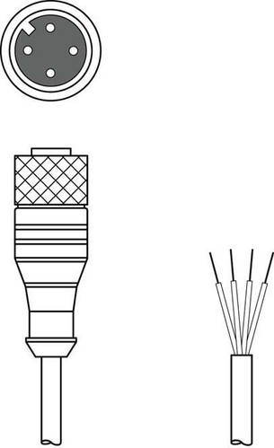 Leuze Anschlussleitung KD U-M12-4A-V1-050