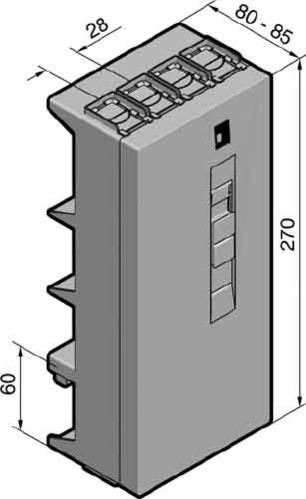 Rittal Anschlussadapter 250A,4pol. SV 9342.254