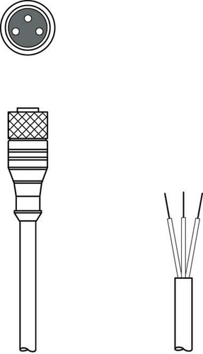 Leuze Anschlussleitung KD U-M8-3A-V1-020