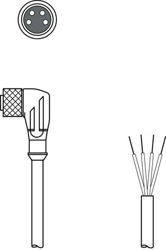 Leuze Anschlussleitung KD U-M8-4W-V1-020