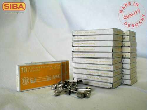 Siba G-Sicherung 5x25 ungenormt M 1A 172525