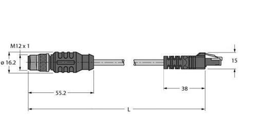 Turck Leitung Ethernet RSS RJ45S 841-15M