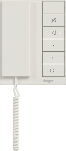 Hager Innenstation Audio IP Hörer, weiß RTQ640X