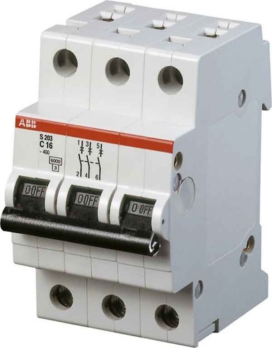 ABB Stotz S&J Sicherungsautomat 6kA 8A C 3p S203-C8