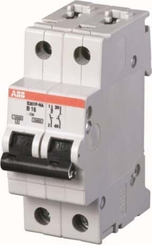 ABB Stotz S&J Sicherungsautomat K, 25kA, 16A, 1-p+NA S201P-B16NA