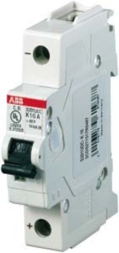 ABB Stotz S&J Sicherungsautomat K, 14kA, 1,6A, 1-p S201UDC-K1,6