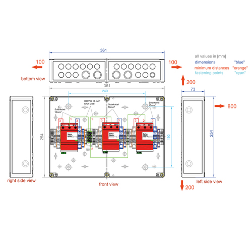 enwitec electronic Generatoranschlusskasten Dehn ÜSS GAKS100032RXYPC10DEH