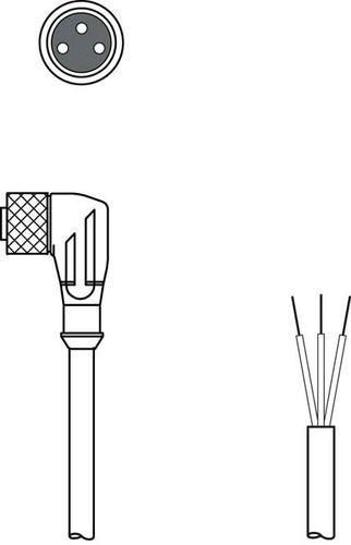 Leuze Anschlussleitung KD U-M8-3W-V1-050