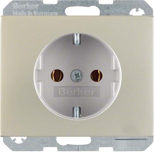 Berker SCHUKO-Steckdose edelstahl 47357004