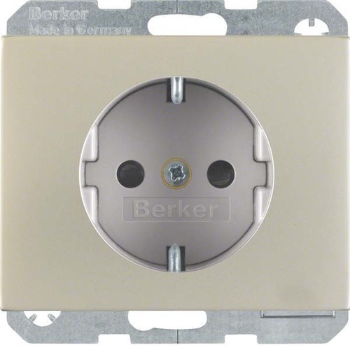 Berker SCHUKO-Steckdose edelstahl 41357004