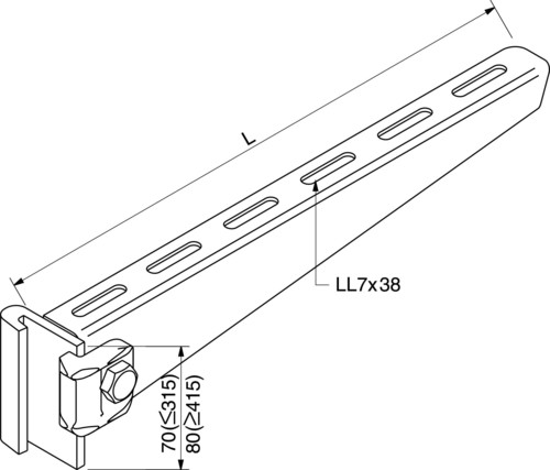 Rico Ausleger 100mm 3,6 kN 16B1-100-V