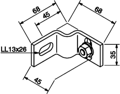 Rico Ankerkloben m. Schraube M10 16J3-C