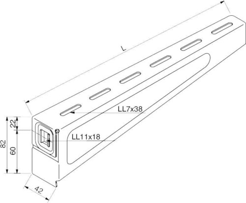 Rico Ausleger 300mm 1,5 kN 15B3-300-V