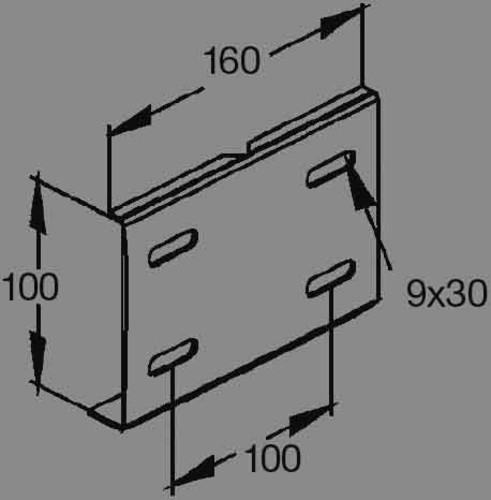 Rico Winkelverbinder 100mm Holm 153E11-B