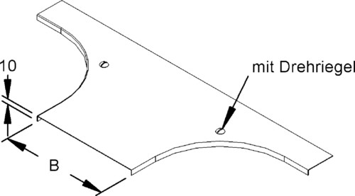 Rico Abdeckung für Anbau-T-Stück 15W12-100-TR