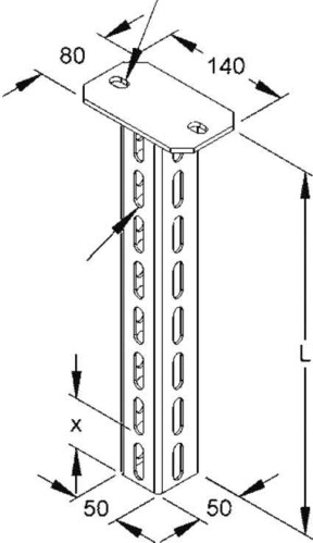 Niedax Hängestiel HU 5050/700