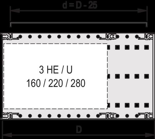 Schroff X-Abdeckblech EMC 84TE 235T 24560052 (VE2)