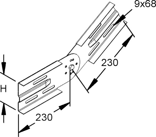 Rico Gelenkverbinder für Weitspannrinne 153C9-C