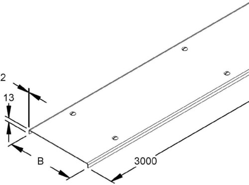 Niedax Kabelrinnendeckel RDVS 100