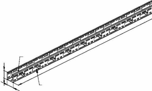 Niedax Verteilerrinne, C-förmig 50x50x3000 t=1,5 RSVX 50.050 S