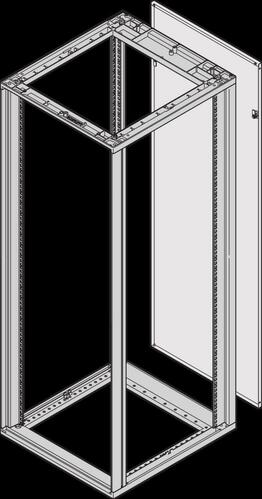 Schroff Rückwand 12HE B553mm RAL7035 26230372