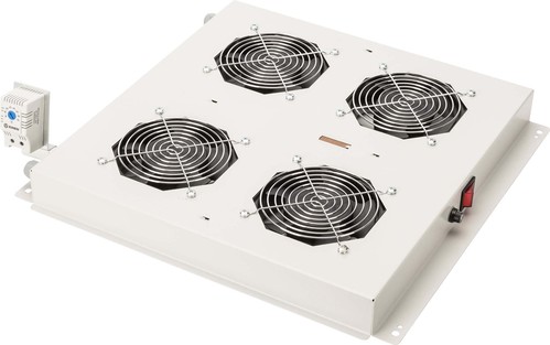 DIGITUS Dachlüftereinheit 4 Lüfter RAL 7035 DN-19 FAN-4-N