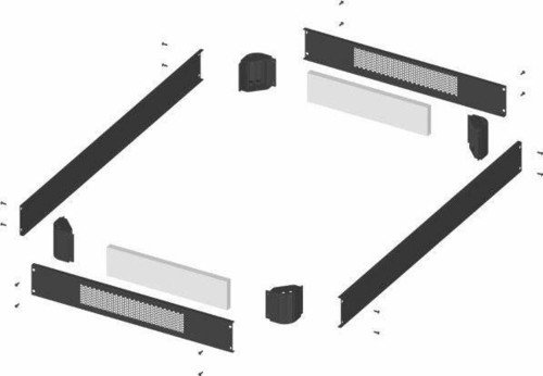 Enoc Sockelpaket belüftet 600x600 SOP 66 X1-DE-S