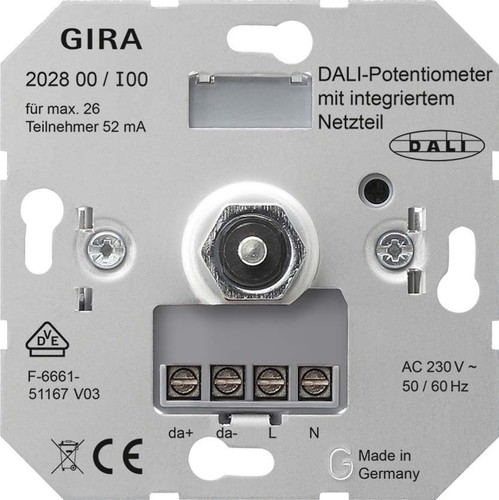 Gira DALI-Potentiometer Netzteil Einsatz 202800