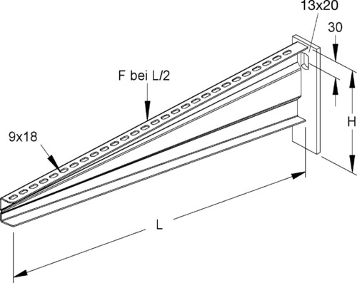 Rico Ausleger L=716mm 16B2-700-V