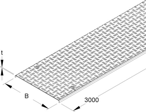 Niedax Kabelrinnendeckel RDVSRSL 100