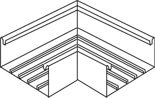 HKL Flachwinkel reinweiß Brüstungskanalsystem BW1058.3